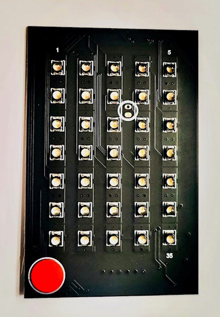 Digito Led Frontal Mini Led (Vermelho) Saludes