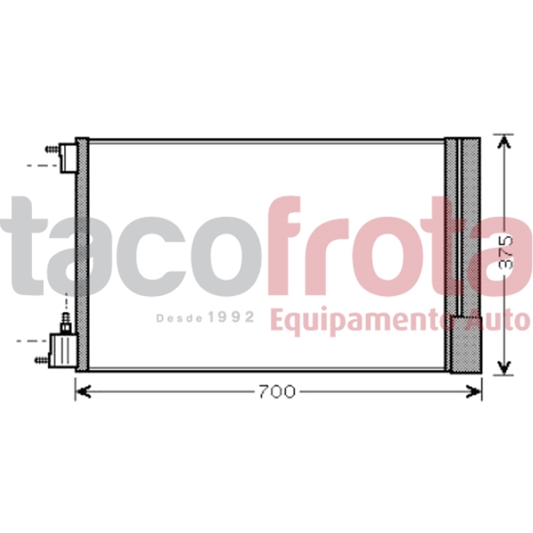 COND. OPEL INSIGNIA / SAAB 9-5 W/PLASTIC FRAME