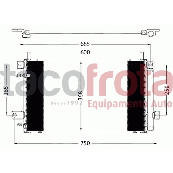 COND. TOYOTA AVENSIS 2.0 - 2.2 D 03>