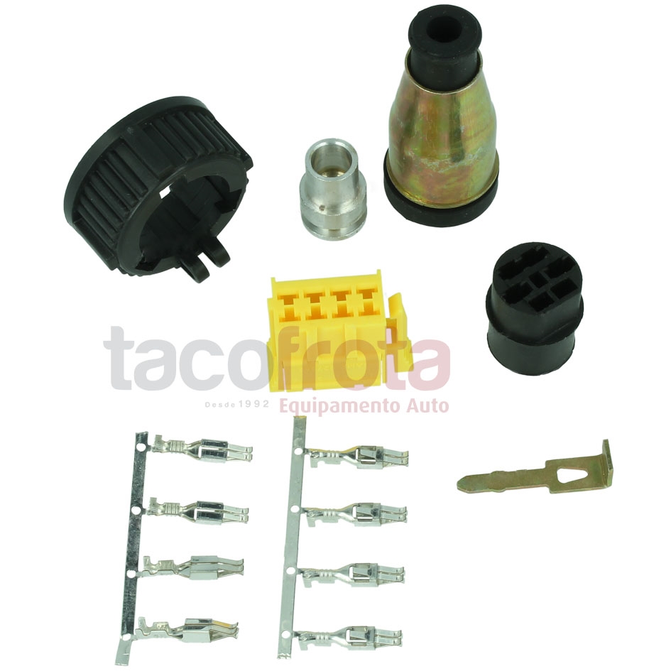 Kit Ficha Gerador 4 ligacoes - Cabo Blindado
