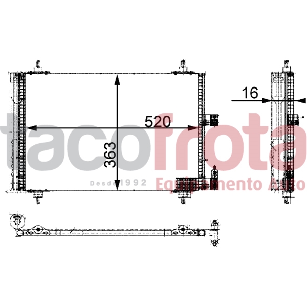 COND. PEUGEOT 406/607 CITROEN XSARA BREAK/COUPE´