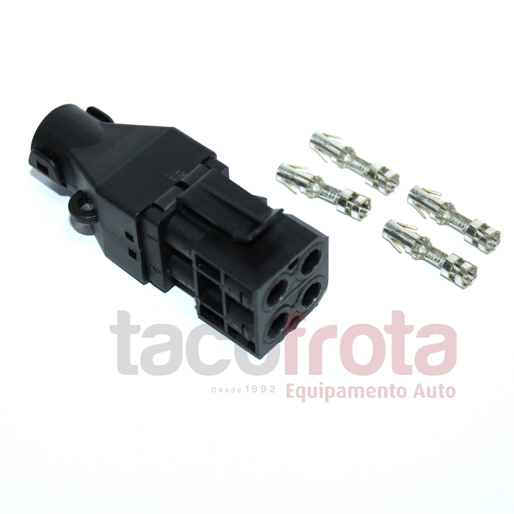 Kit Ficha Gerador 4 ligacoes - Volvo Quadrada
