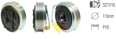 EMB. COMP. SANDEN 6C12 - 7C16 6P PSA GROUP