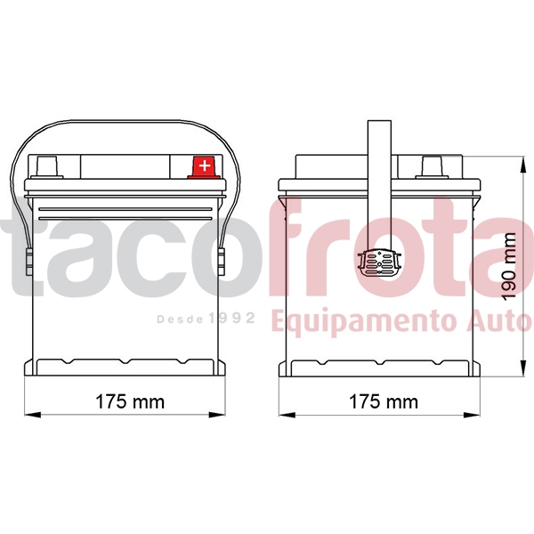 Bateria Dava Ecology 45AH (+ DTA)