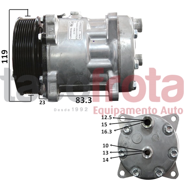 COMP. UNIVERSAL SD7H15 PK8 12V