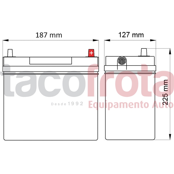 Bateria Dava Ecology 40AH (+ DTA)