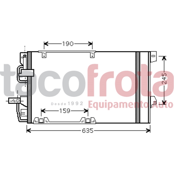 COND. OPEL ASTRA G - ZAFIRA I WITH DRIER