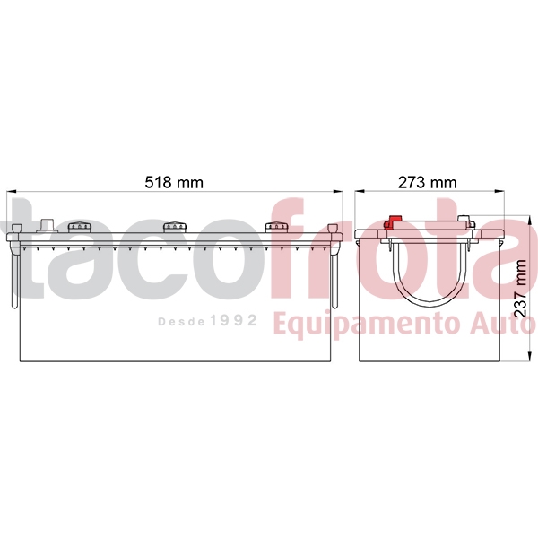 Bateria Dava Ecology 225AH (+ ESQ)