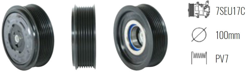 EMB. COMP. DENSO 7SEU17C 7P MERCEDES