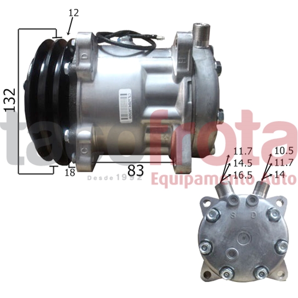 COMP. UNIVERSAL SD7H15 PK2 12V